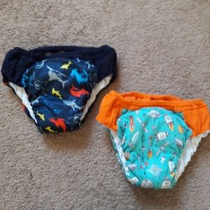 2 Pair Cloth Training Pants Big Kids 7/8